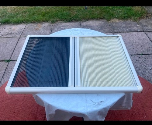 Cream blind black fly screen - cream,