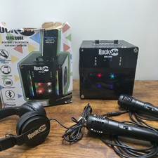 RockJam Sing Cube Bluetooth Karaoke Machine Rechargeable With Two Microphones  