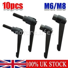 New Machine Handle Adjustable Clamping Lever Male / Female Black Knob M6 M8