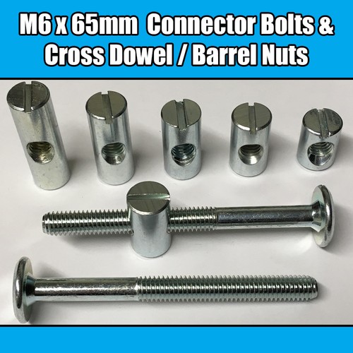 65mm furniture connector - m6,