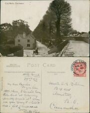 Chichester City Walls 53186 Valentines GB 1917 Waterloo Liverpool Cancel 