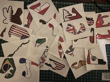 24 x F1 Circuit Stickers |