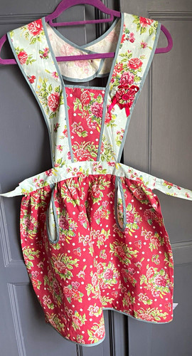 Floral cotton bib kitchen - floral,