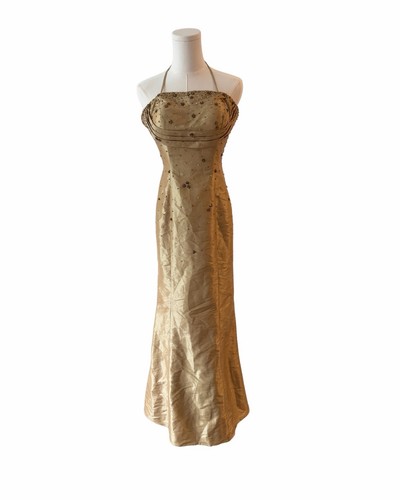 Gold beaded sequin formal - formal, prom