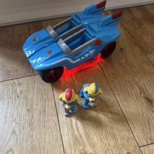 Spin Master Paw Patrol Mighty Twins Pups Power Split Vehicles With Lights Sounds