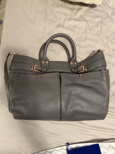 New kooba leather gray - new,