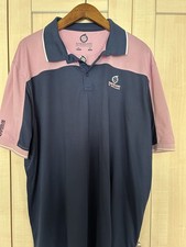 Sunderland of Scotland Men’s Golf Polo Shirt Navy Pink 4xl