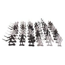 48 Pieces Knight Toys Medieval Knight Soldier Model Statues