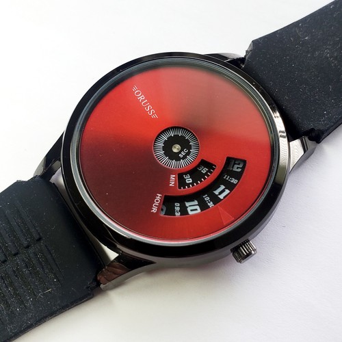 Oruss red dial direct read - dial,