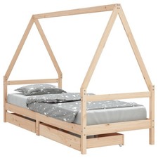 Kids Bed Frame with Drawers