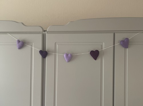 Lilac purple love heart - lilac,