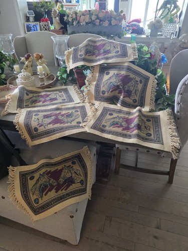 Vintage placemats set - placemats,