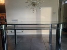 Harveys Two Tier Glass Dining Table