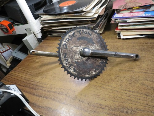 Vintage chainring and crank - gt,