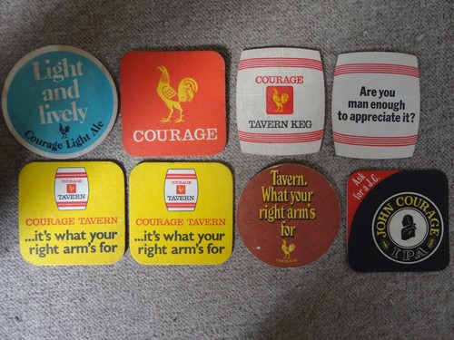 Beer mats coaster drip courage - mats,