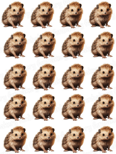 Hedgehog animal cake topper - hedgehog,