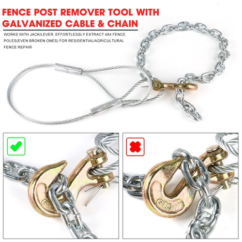 Heavy duty fence post - post, removal