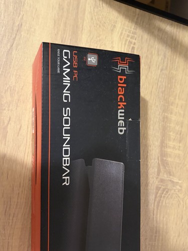 Black web gaming soundbar usb - soundbar,