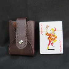 Vintage Playing Cards with Faux Leather Case