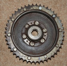 Used  BSA A65 Rear Brake Hub, Sprocket, Drive Flange and Bearing.