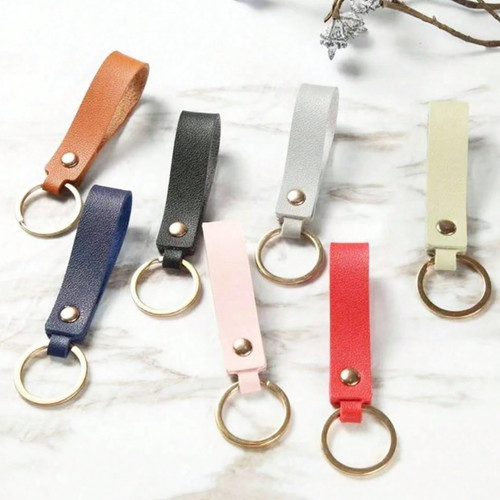 Leather strap keyring for - leather,