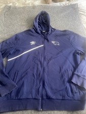 Derby County Umbro Full Zip Hoodie 3XL XXXL Blue