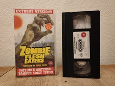 Zombie Flesh Eaters  VHS Video Cassette Extreme Version Vipco