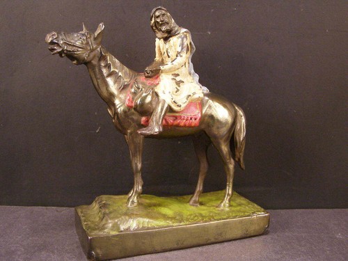Antique bronze arabian - bronze,