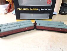 2x 374-912 Farish SECR Birdcage Coach 3-Sets in BR Crimson - N Gauge