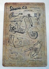 Vespa Scooter Metal Sign