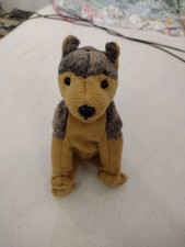 German Shepherd Police Puppy Dog Sarge Soft Toy Ty Beanie Babies Vintage 2000