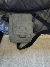 Black Hawk Soft Leather Cross Grey Body Unisex Bag