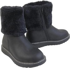 Girls Ankle Boots Kids Fluffy