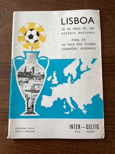 Lisbon 1967 european - lisbon, 25/5/1967
