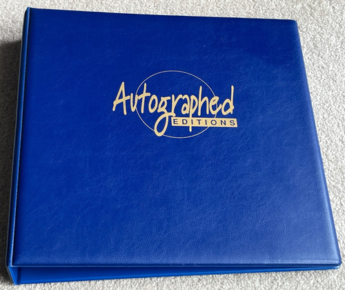 Autographed editions binder - autographed,