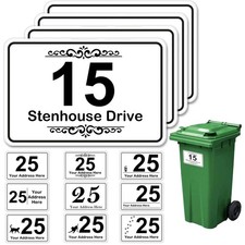 4 x Wheelie Bin Stickers