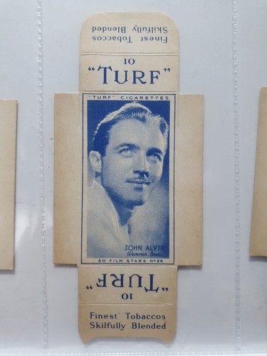 Turf cigarette card box - turf,
