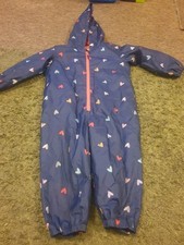 George Heart Navy Puddle Suit Age 4-5 Years