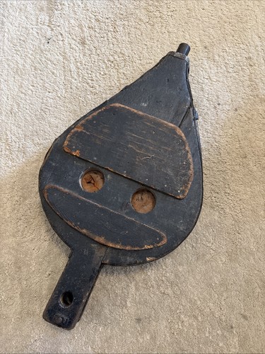 Antique primitive hand bellows - hand,