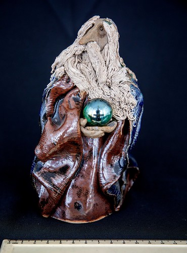 Clarecraft pottery wizard with - clarecraft,