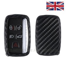 Carbon Fiber Key Cover for Land Rover Jaguar 5 Button Case Remote Fob Range s45c