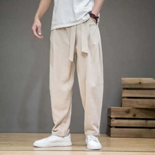 Thin Cotton Linen Blend Pants