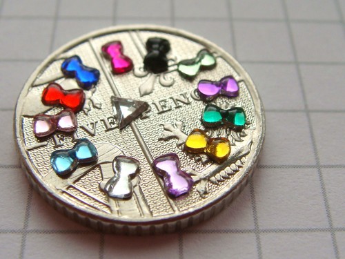 Cute mini bows nail - mini, 3d