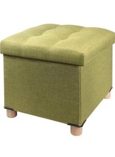 Foldable Storage Ottoman Cube Footrest Stool,Foldable Storage Boxes, Toy Chest, 