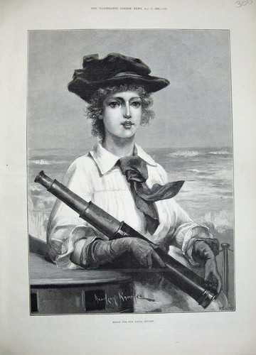 Original old antique - old, print
