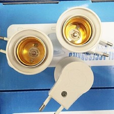 E27 LED Socket To EU Plug