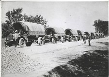 American White trucks in Russian Army 1910s OLD PHOTO