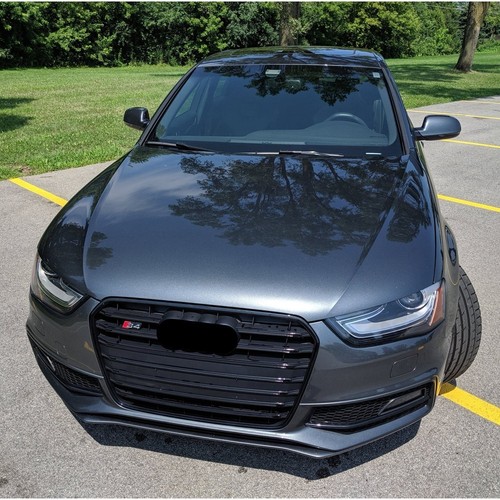 Gloss black front - s4, hood