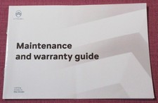 (2022) CITROEN SERVICE BOOK
