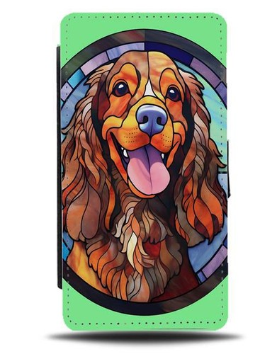 Stained glass window - window, cocker